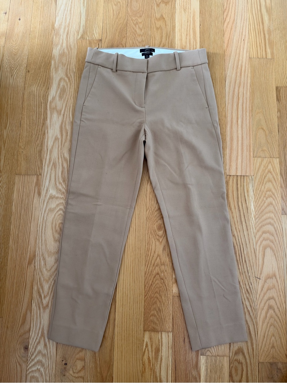 J. Crew Straight Leg Pants in Camel/Tan